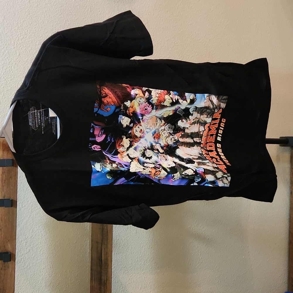 My Hero Academia: Heroes Rising Movie Poster T-Shirt (size large) NWT